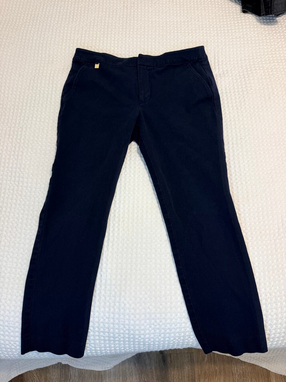 Ralph Lauren Navy Trouser Cropped Pants - 6